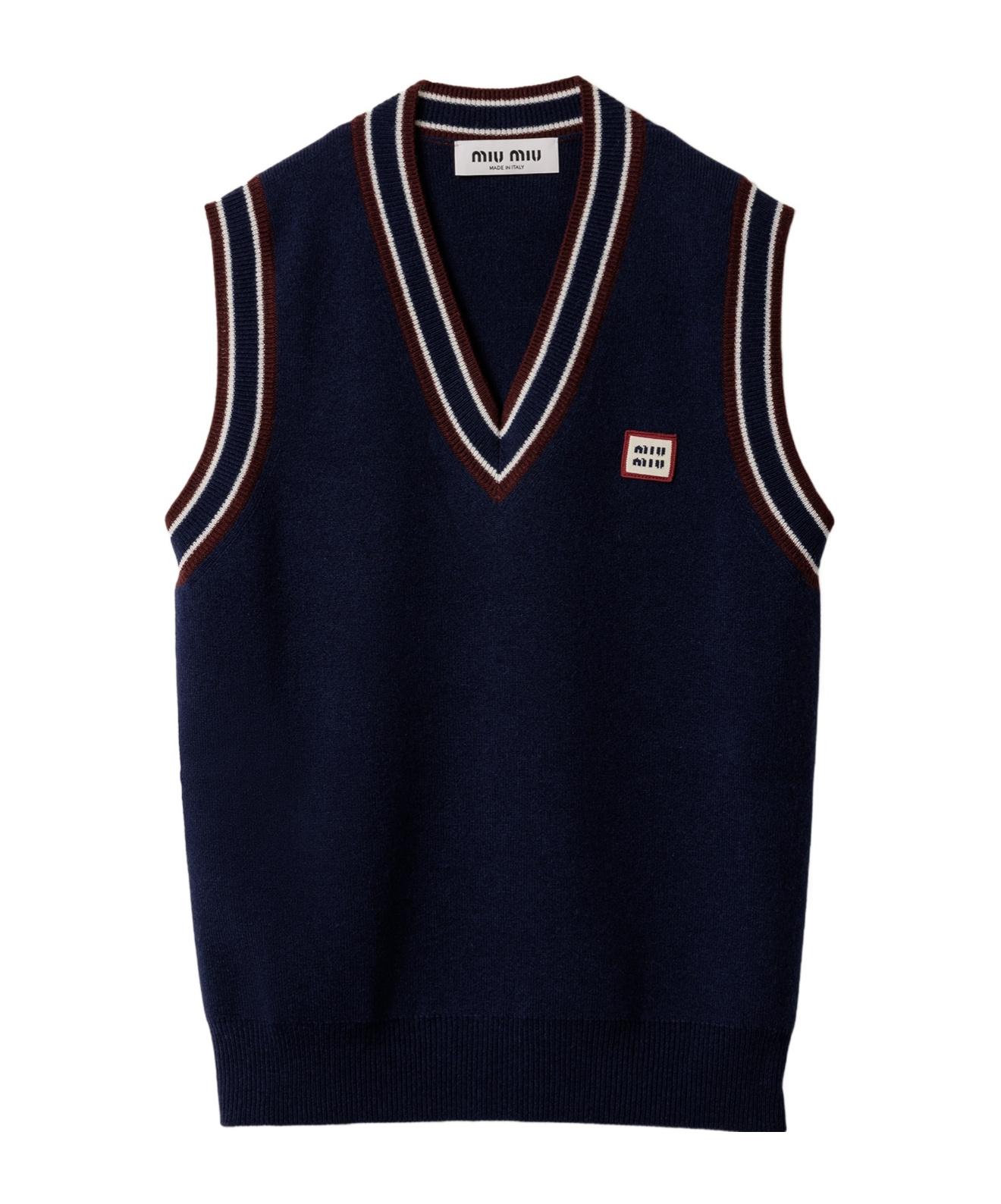 2000ss miumiu enamel docking vest