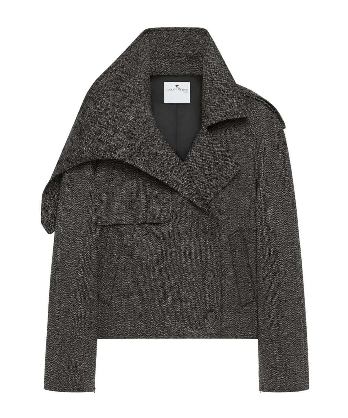 COURREGES GREY カジュアルジャケット REEDITION VINYL JACKET - courrèges