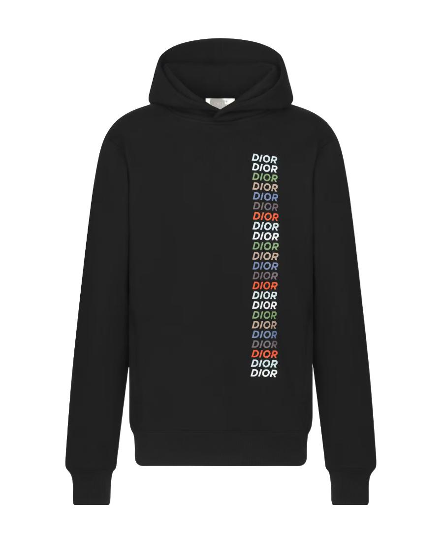 Dior Homme Logo Printed Long-Sleeved Hoodie in Black for Men | Lyst
