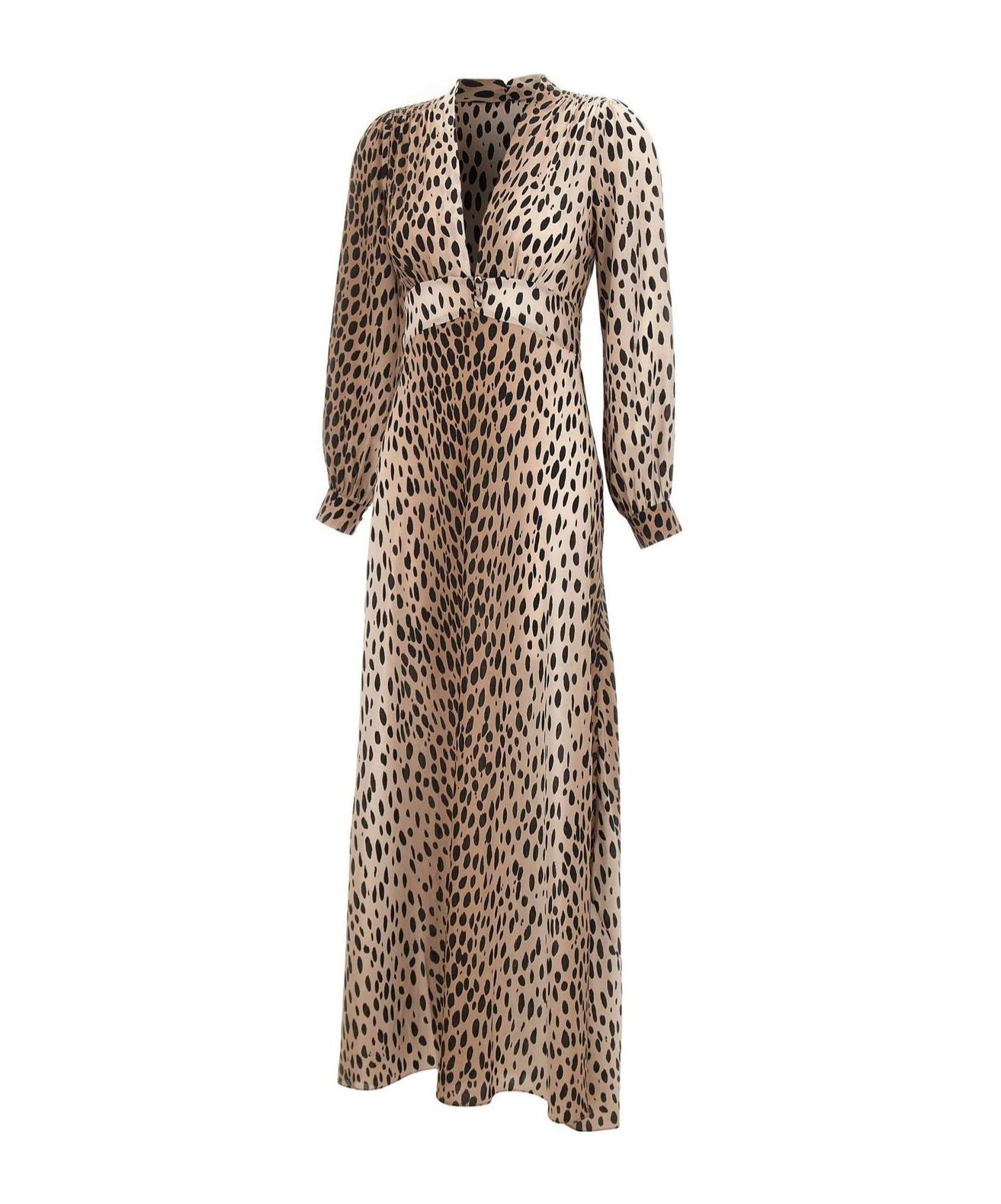 knee length dresses for ladies Leopard Printed Cocktail Dress 16 / Leopard