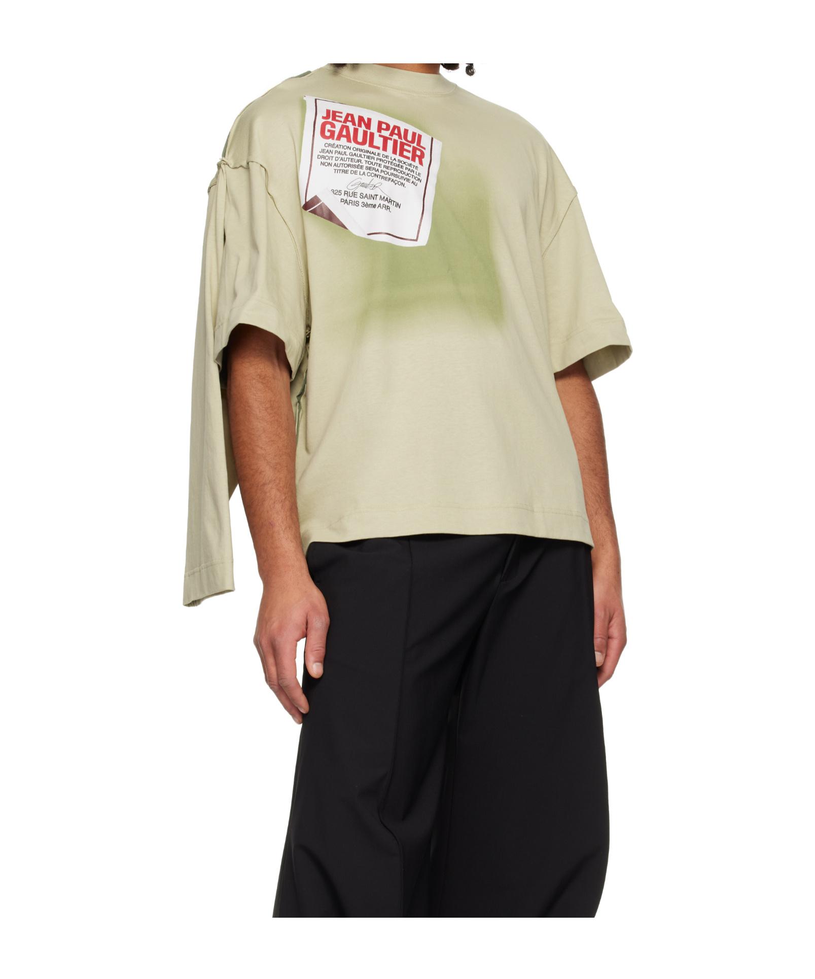 Jean Paul Gaultier The Gaultier Label Double T-Shirt in Natural