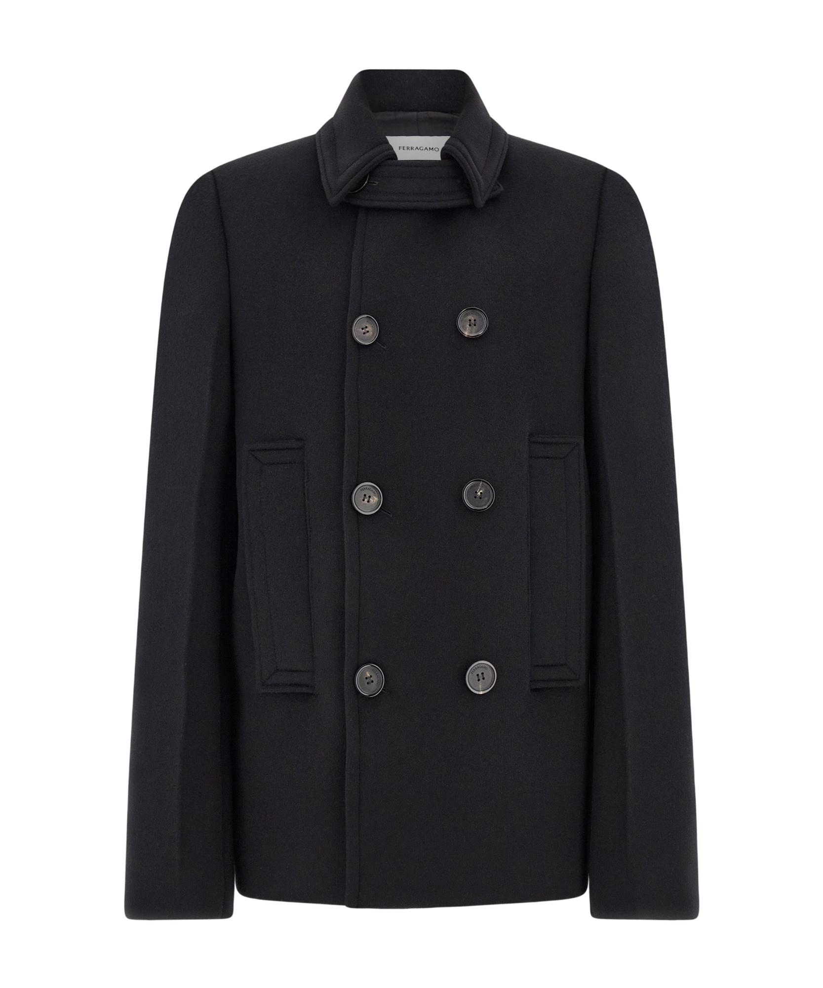 Black Ferragamo Coats for Men | Lyst