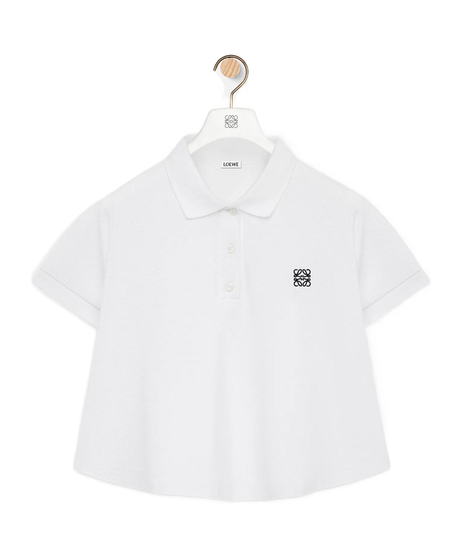 Loewe Trapeze Polo Shirt in White | Lyst
