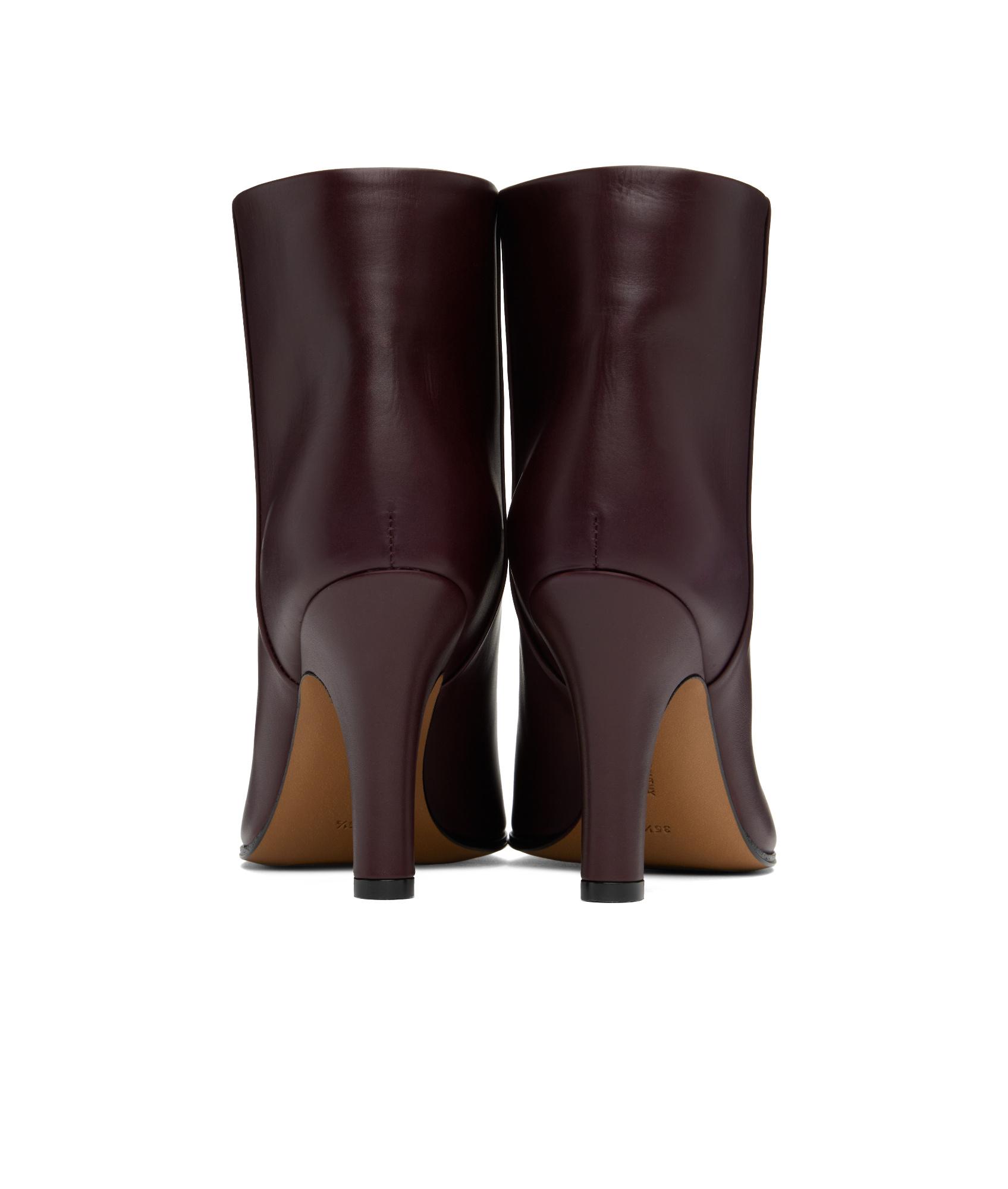 The Row Prudens Logo Short Boots in Brown | Lyst