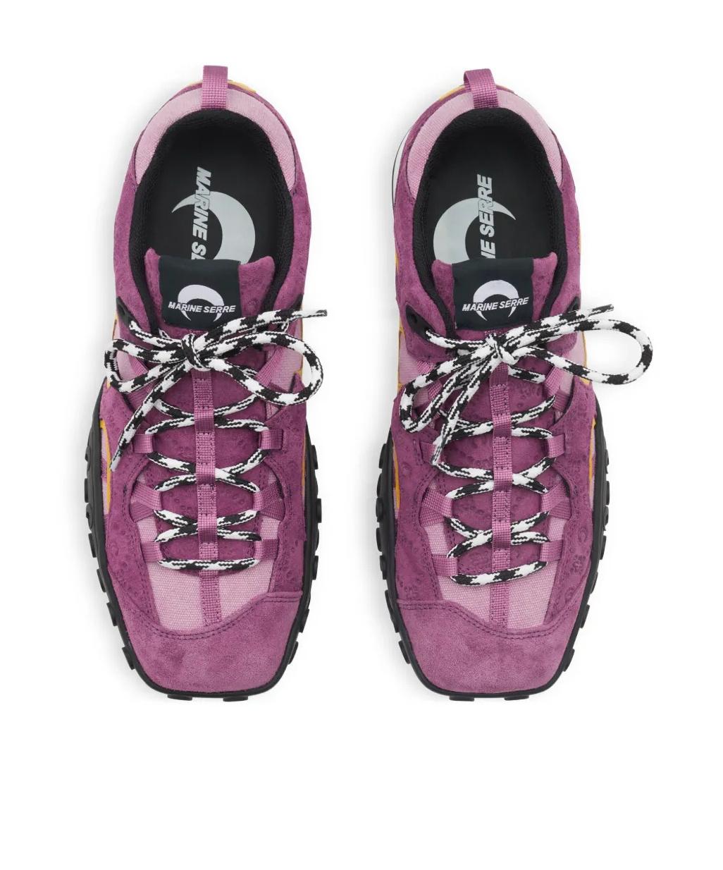 スニーカー MARINE SERRE Woman Sneakers Violet WFW036ARLEA0002 PU20 Purple Marine Serre Sneakers for Women | Lyst