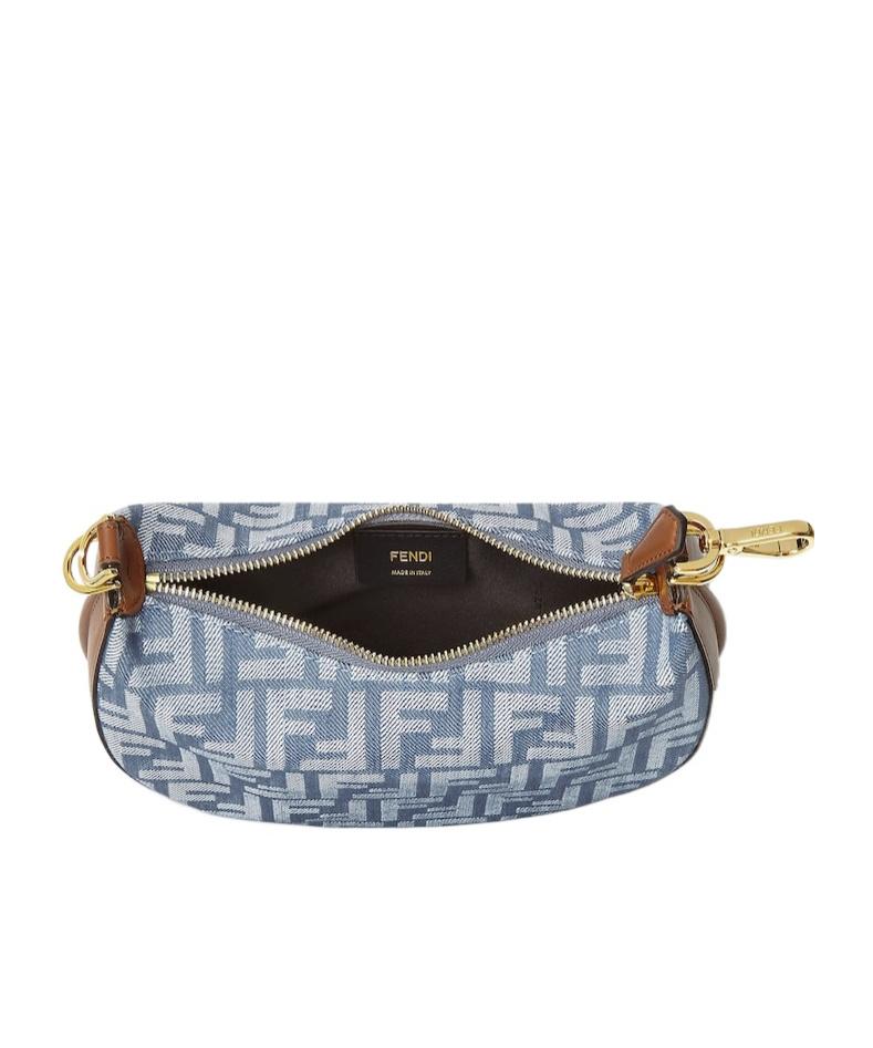 ハンドバッグ FENDI MINI DENIM EFFECT FF JACQUARD FENDIGRAPHY HOBO BAG FENDI - Fendigraphy Mini Denim-Effect Ff Jacquard – The Sale