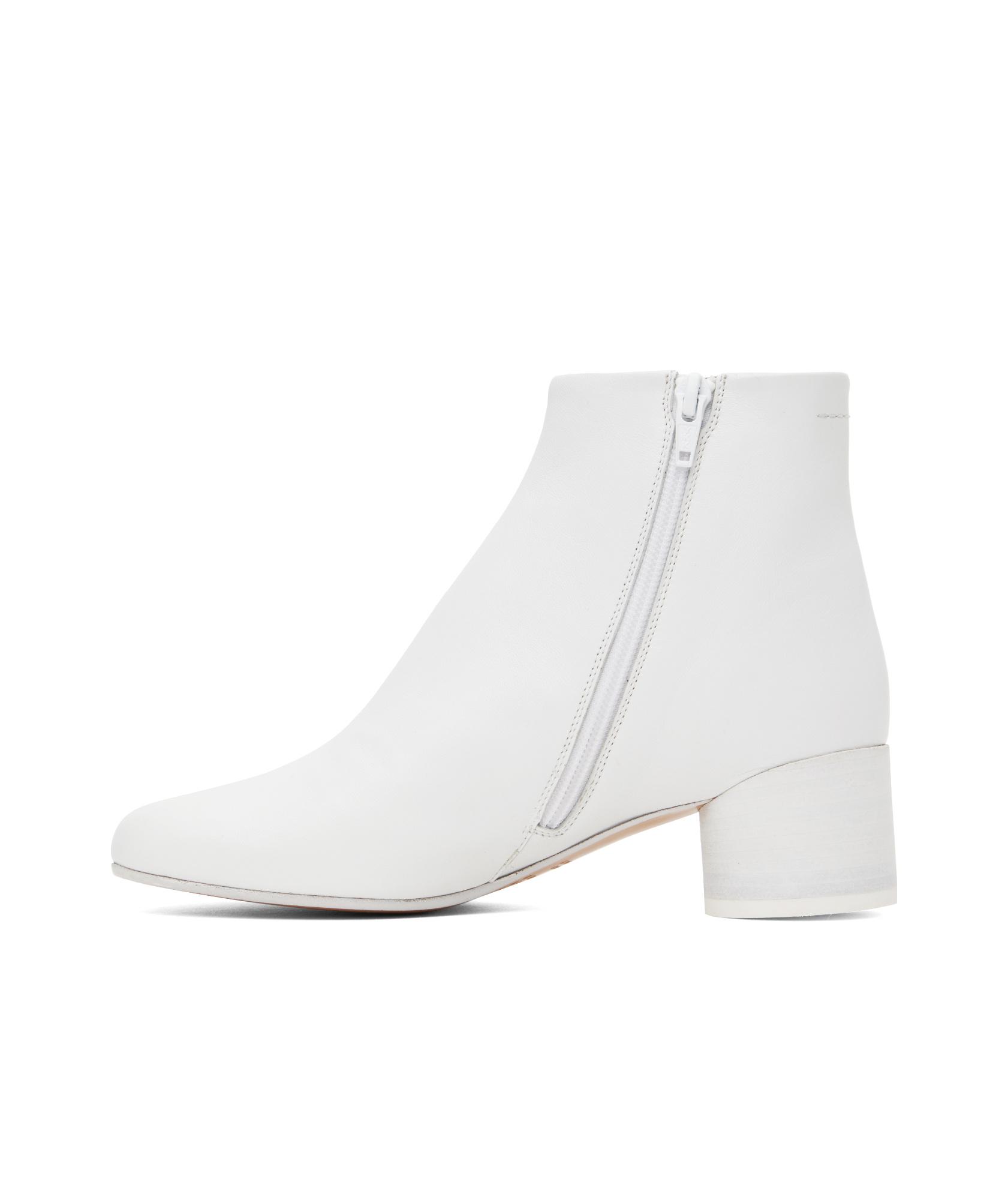 m*y様 【MM6】WHITE side ZIP ankle-BOOTS m*y様 【MM6】WHITE side ZIP ankle-BOOTS m*y様 【MM6】WHITE