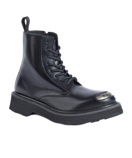 KENZO Smile Lace-Up Boots in Blue | Lyst