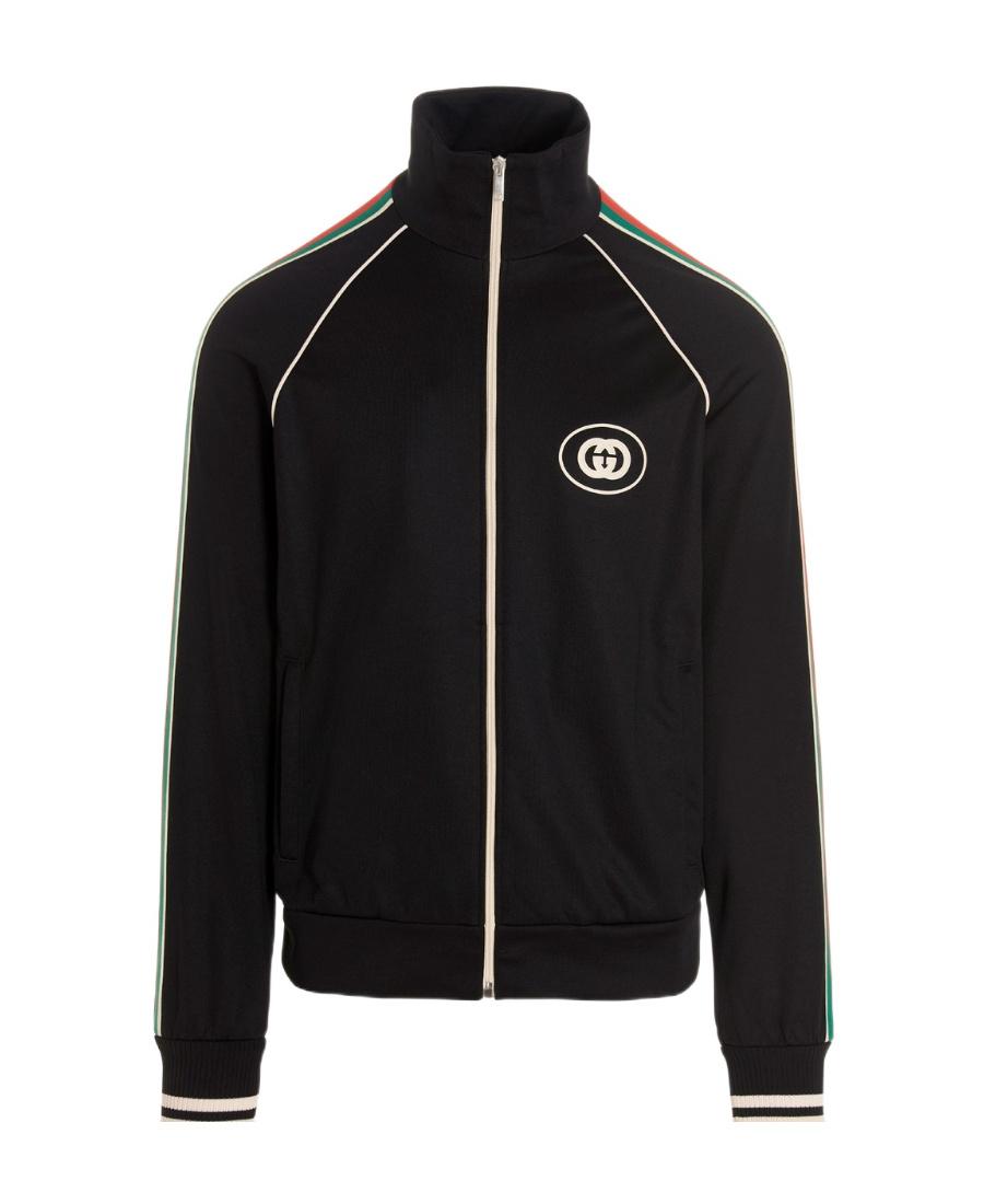 Gucci Technical Jersey Zip Jacket in Black for Men | Lyst