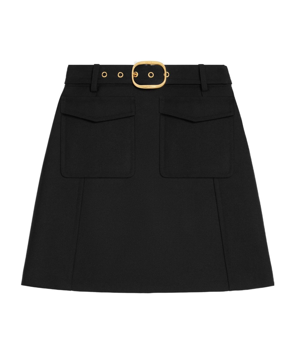 ミニスカート Celine A-Line Mini Skirt Fake leather flare mini skirt | EmiriaWiz公式オンラインストア