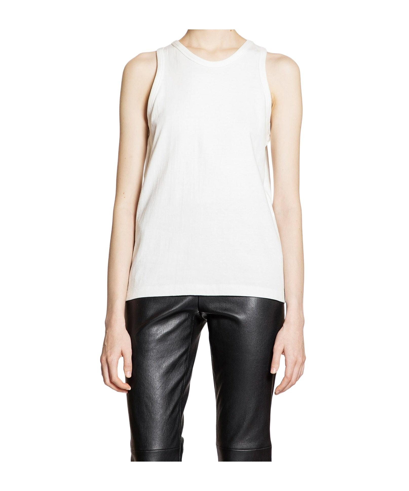 【送料&関税込】The Row White Cotton Blend Marius Tank Top The Row Marius Ribbed Tank Top in White | Lyst