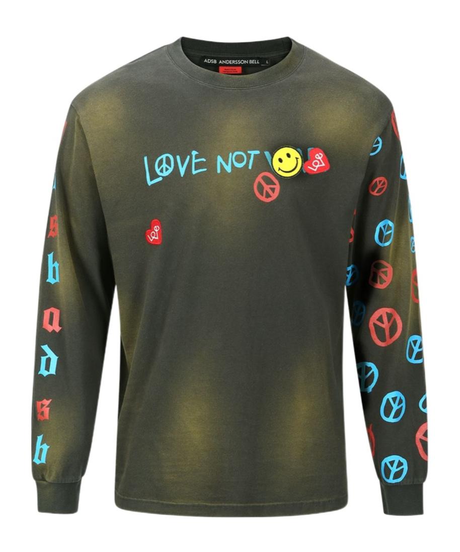 【Andersson Bell】 UNISEX LOVE LS T-SHIRTS ANDERSSON BELL 'Love' Long Sleeve T-Shirt in Gray | Lyst