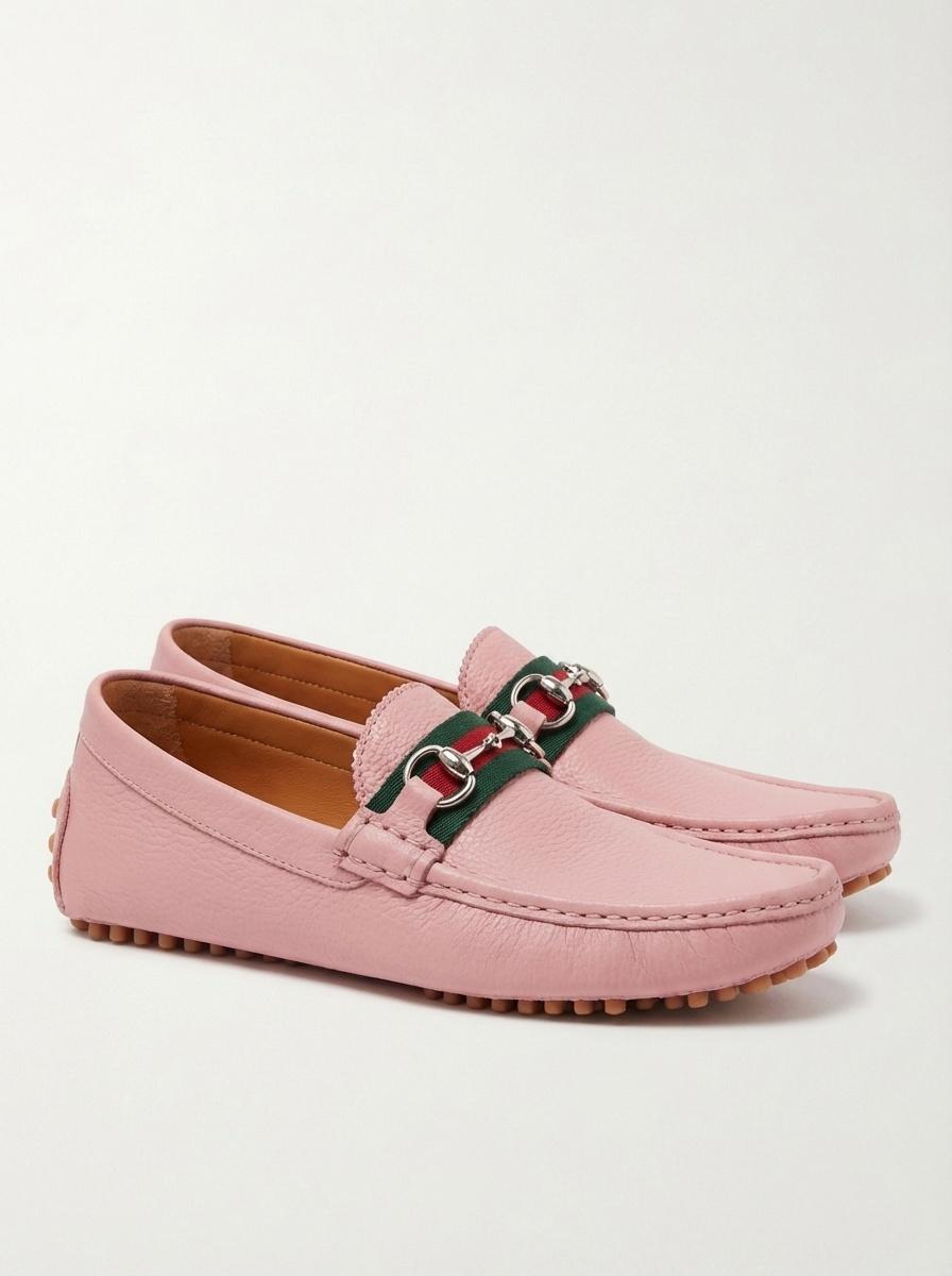 Pink Gucci Slip-on shoes for Men | Lyst
