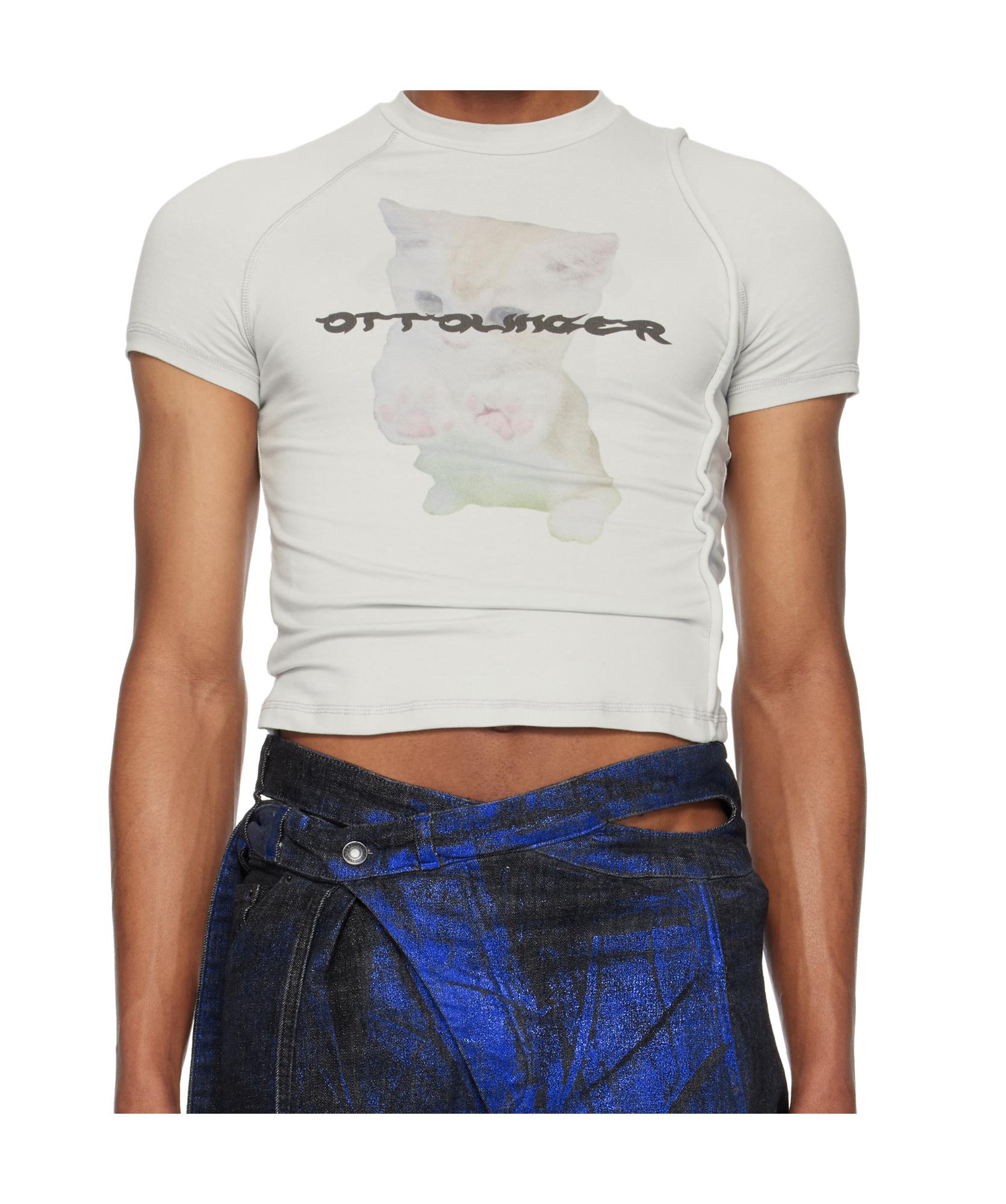 【関税込み】Ottolinger グレー Deconstructed Tシャツ Ottolingerのグレー Deconstructed Tシャツがセール中