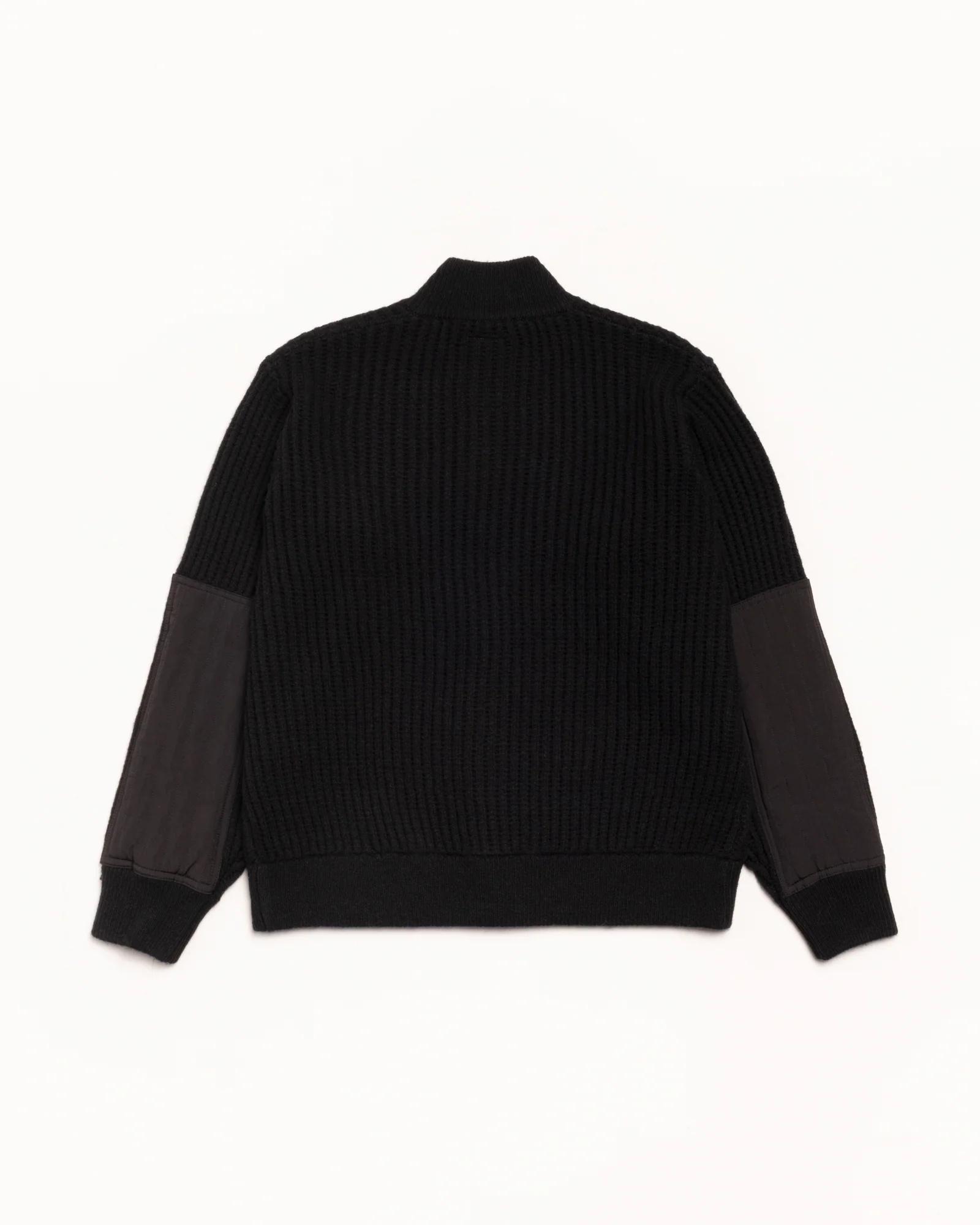 STUSSY LAMBS WOOL ZIP SWEATER ニット　セーター Lambs Wool Zip Sweater – Black | Tops & Knits | Stüssy Japan