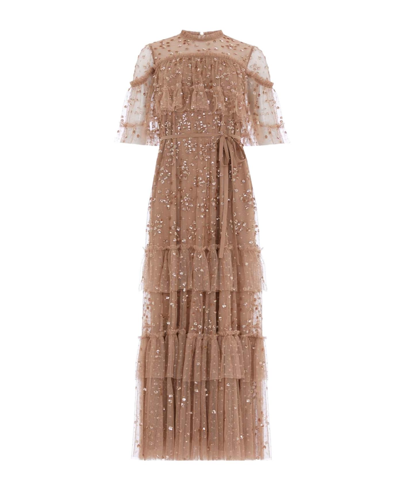 ワンピース NEEDLE & THREAD Tulle long dress with all-over sequins Needle & Thread Dresses for Women | Online Sale up to 40