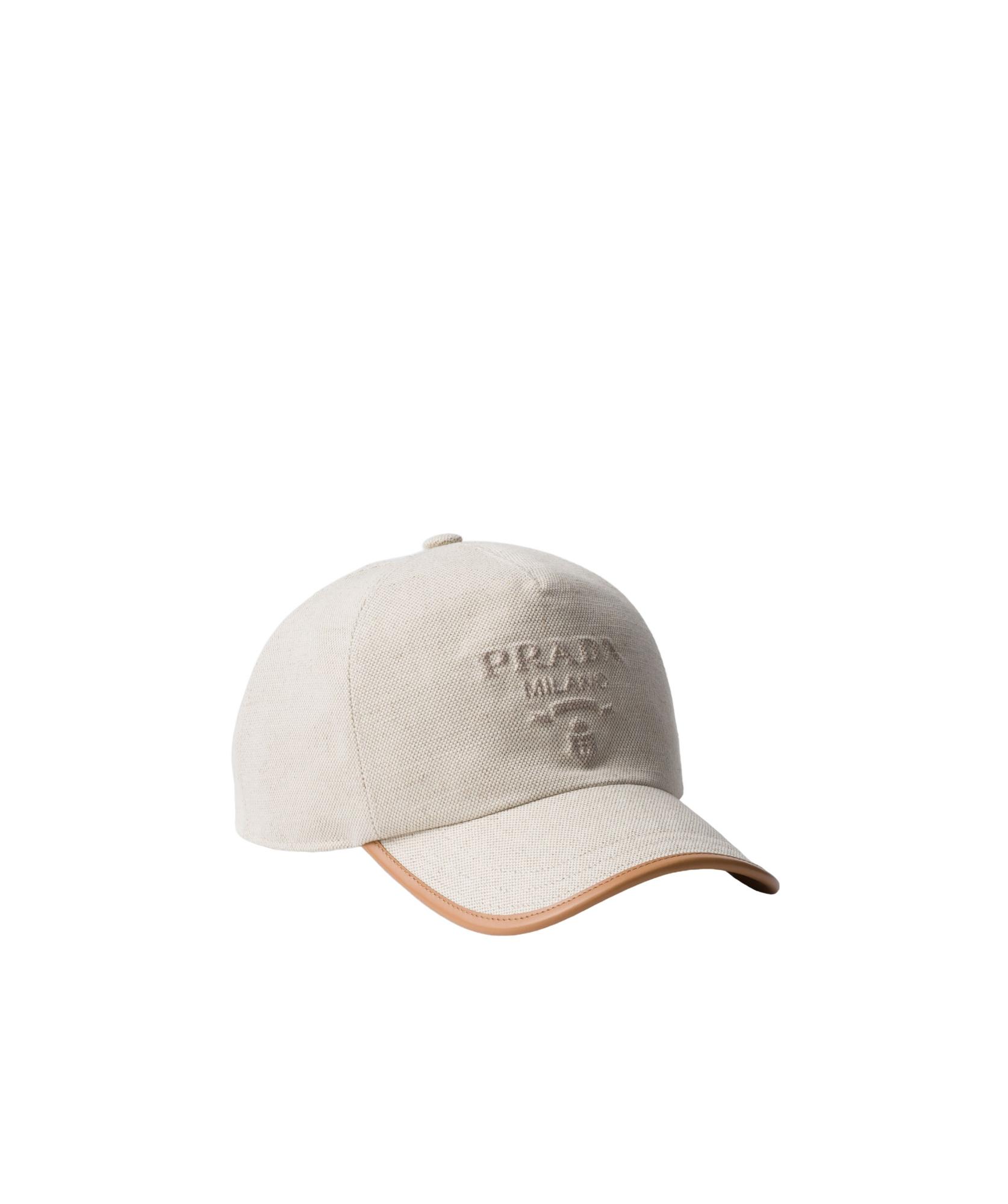 Prada Logo Detailed Baseball Cap in White for Men | Lyst