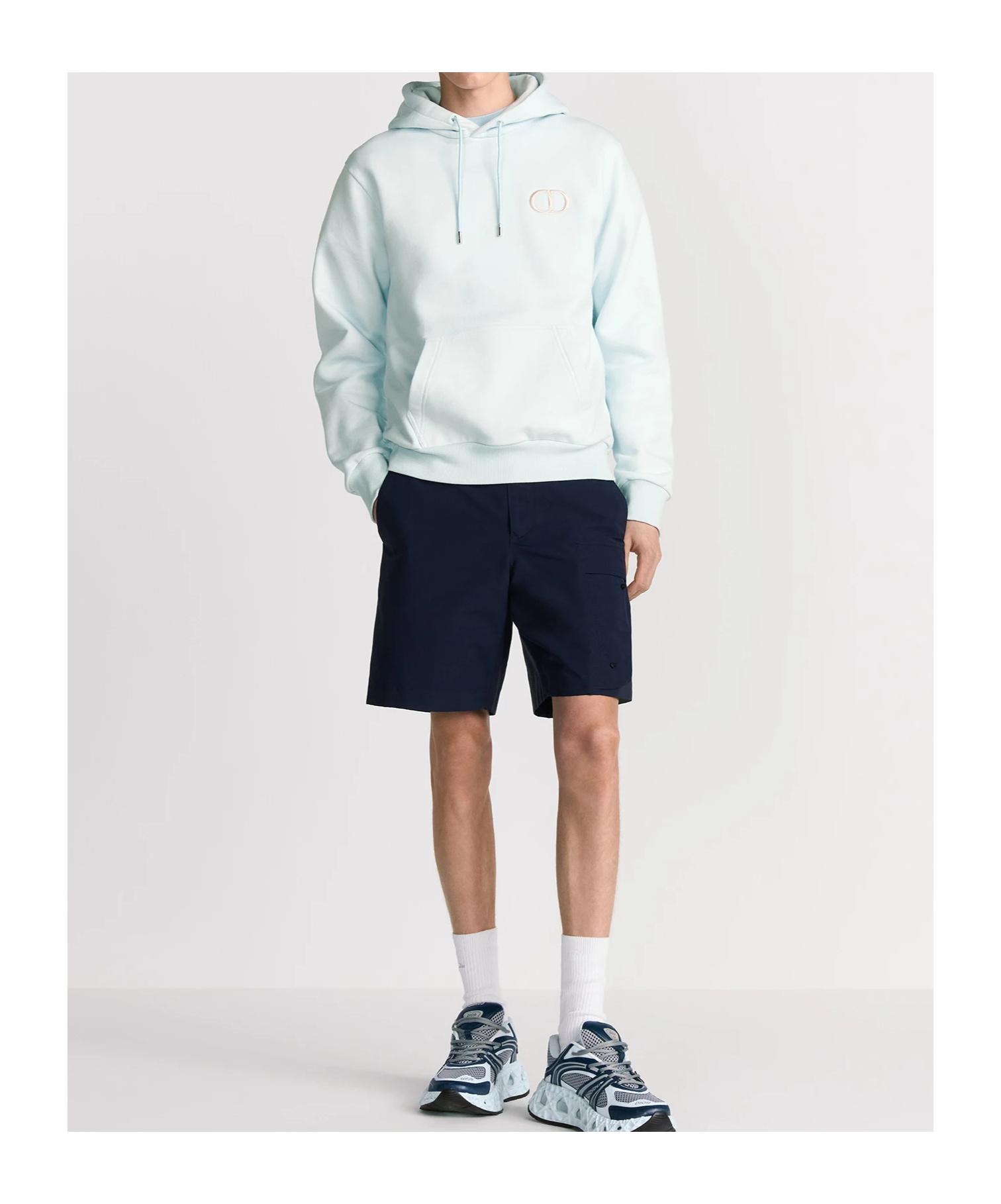 Dior Cd Icon Hooded Sweatshirt in Blue for Men | Lyst