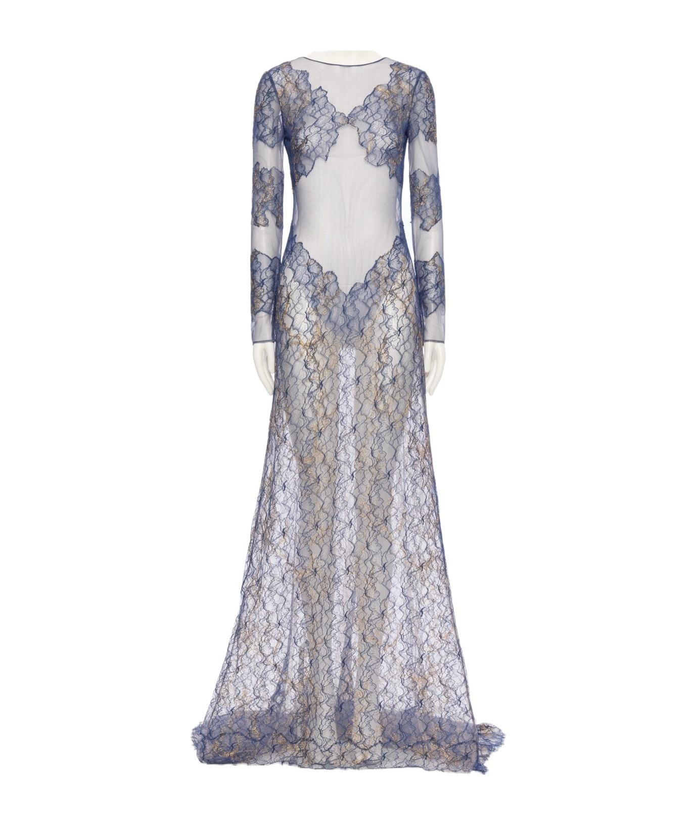 chinese dress ladies Valentino Monochrome Lace Elegance Gown  MSA Haute Couture
