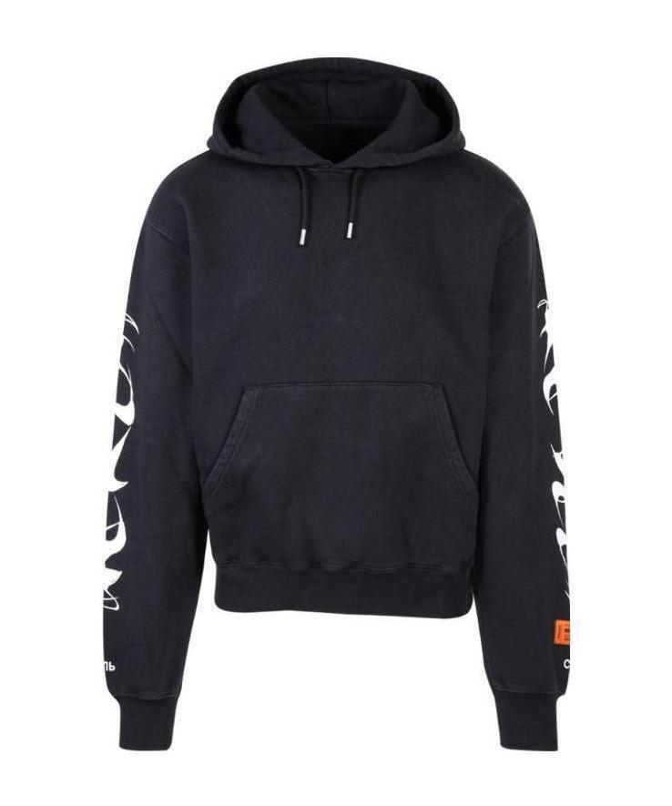 Heron PrestonヘロンプレストンHeron BW Logo Hoodieトレーナー ヘロンプレストン HERON PRESTON メンズトップス ロゴコラージュ