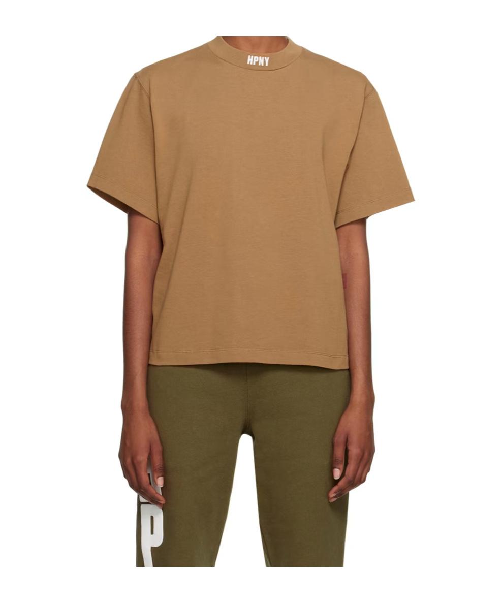 HERON PRESTON ヘロンプレストン Cropped T-shirt クロップドTシャツ HWAA003R19600022 オレンジ M ITWT32F844N8 HERON PRESTON - HERON PRESTON ヘロンプレストン Cropped T