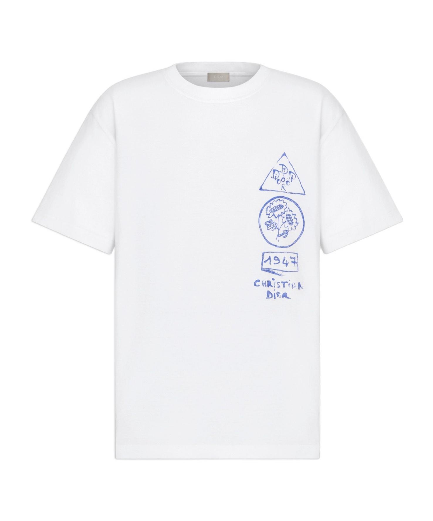 お洒落☆【DIOR】DIOR AND HYLTON NEL スウェットシャツ DIOR AND HYLTON NEL Sweater Blue Cotton-Blend Jersey | DIOR
