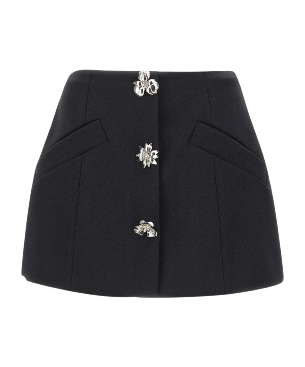 スカート Blumarine FW25 Blumarine Skirts Black (A522G254A N0990) Long Skirt In Lace And Tulle | Blumarine