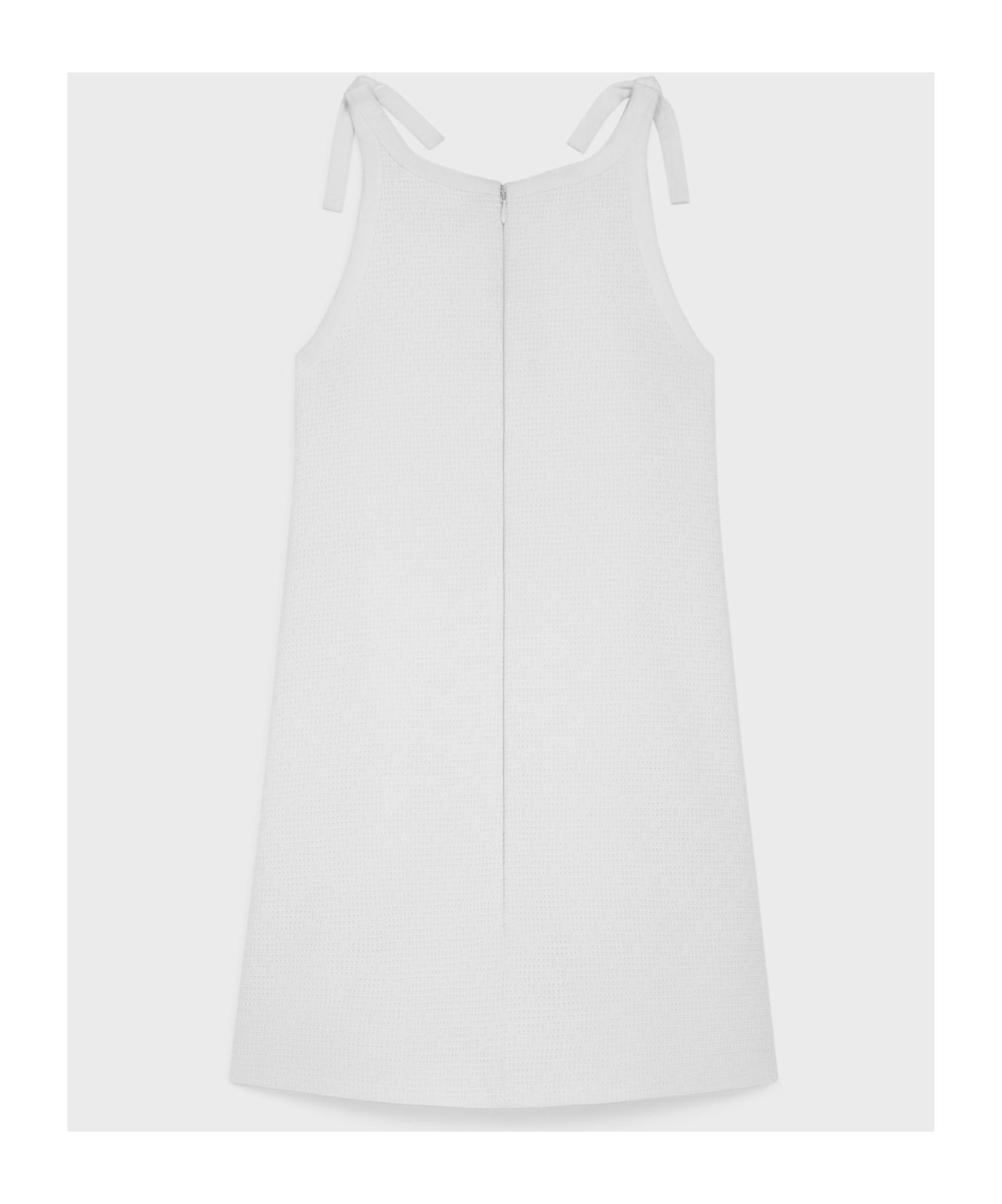 Celine Trapeze Mini Dress in White | Lyst