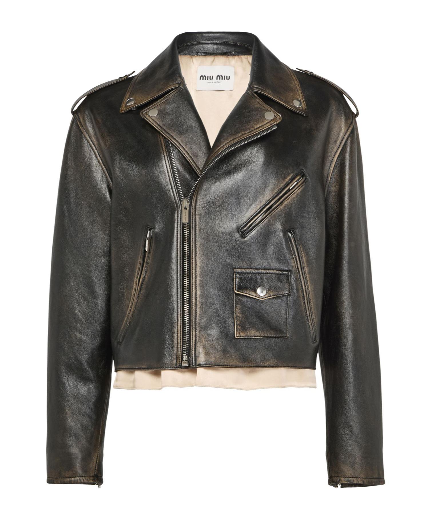 Miu Miu Leather jackets for Women | Online Sale up to 31