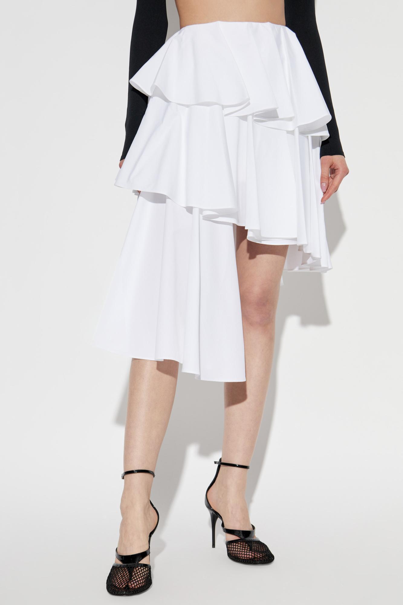 スカート Alaia White asymmetrical trouser skirt Alaïa White asymmetrical trouser skirt | TheDoubleF