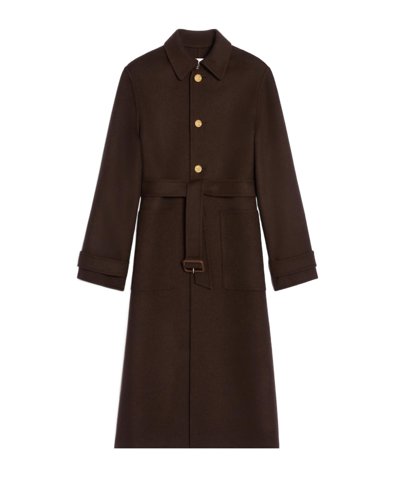 Celine Coat in Brown | Lyst
