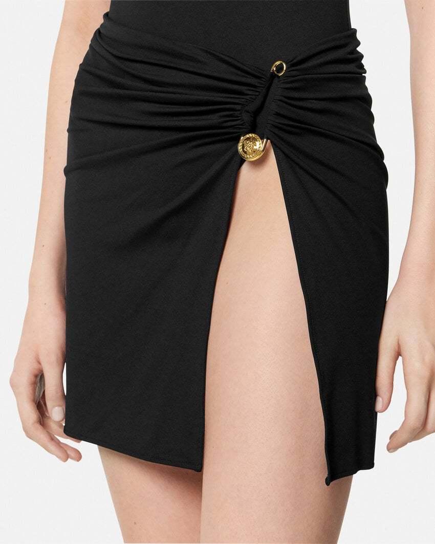 ミニスカート Versace Mini Skirt Safety Pin Versace Safety Pin Mini Skirt in Black | Lyst