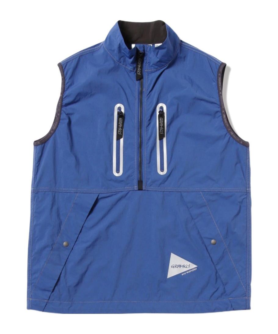 and wander Gramicci X Brushed Nylon Vest in Blue for Men | Lyst
