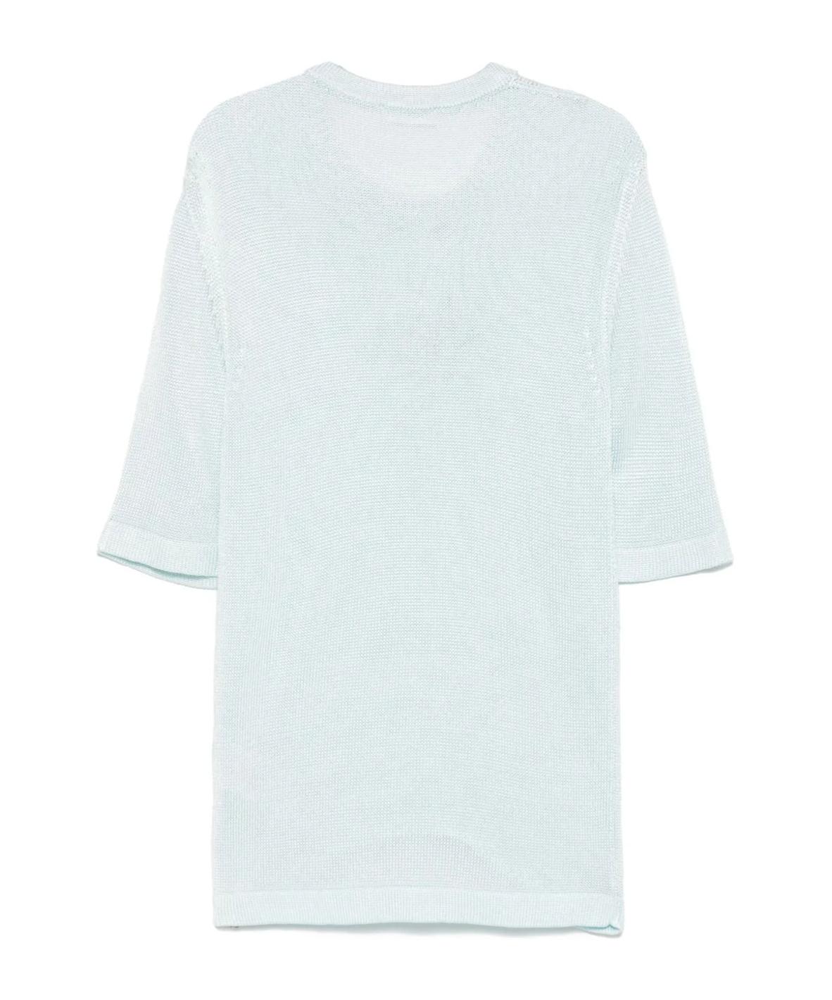 Tシャツ・カットソー Jil Sander Jil Sander Flower Crochet T-Shirt Jil Sander Crochet-Flower Knit T-Shirt in Blue | Lyst