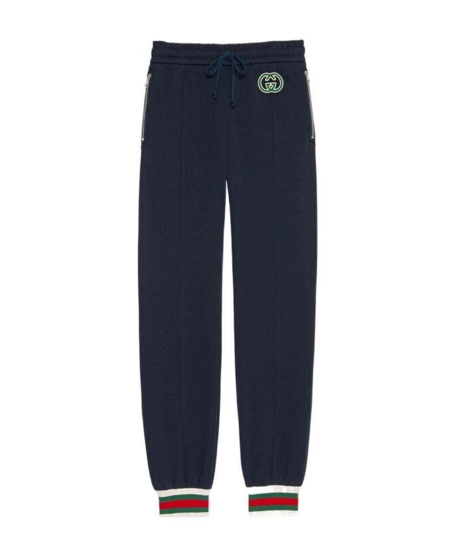 【送料&関税込】Gucci Horizontal Stripe Sweatpants Gucci // Grey Side Stripe Appliqué Sweatpant – VSP Consignment