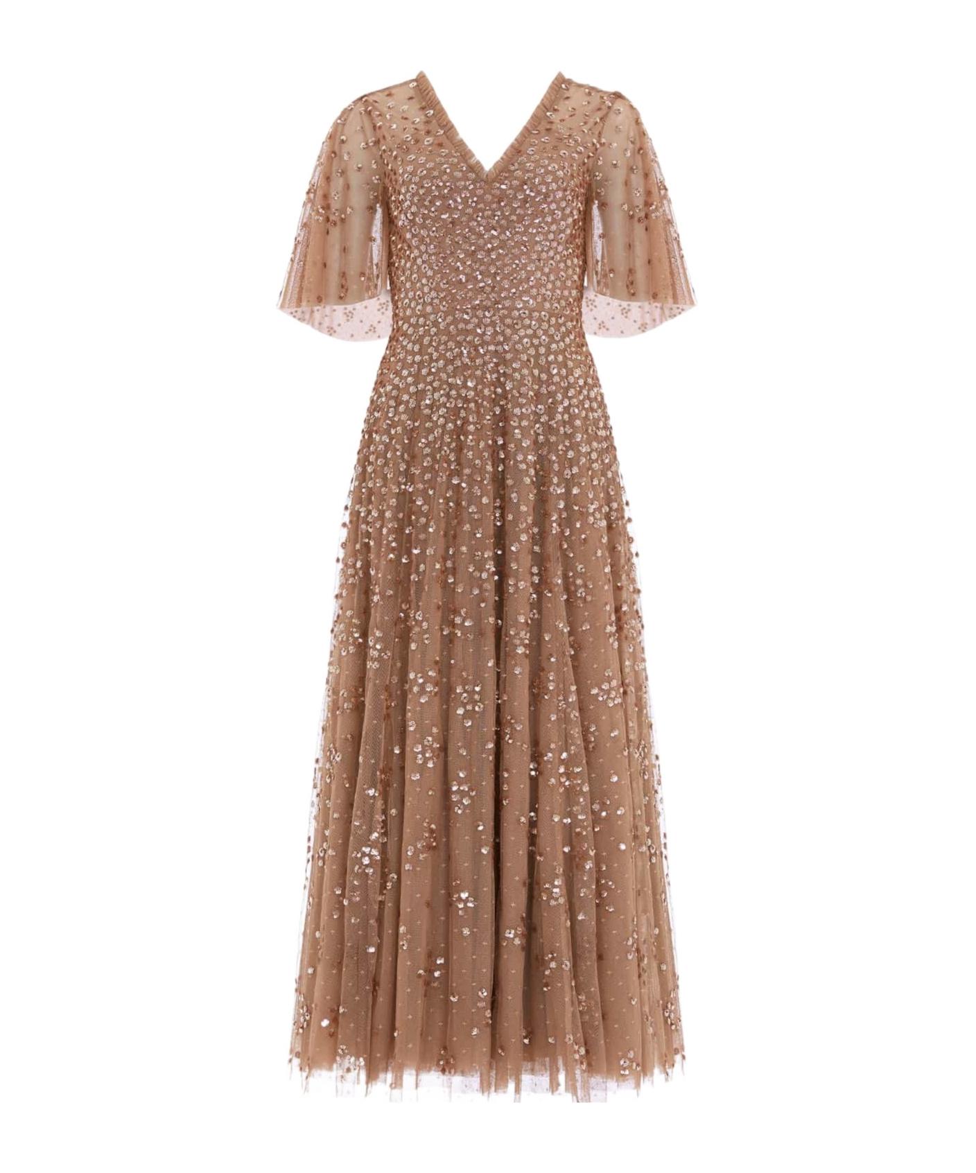 ワンピース NEEDLE & THREAD Tulle long dress with all-over sequins Needle & Thread Dresses for Women | Online Sale up to 40