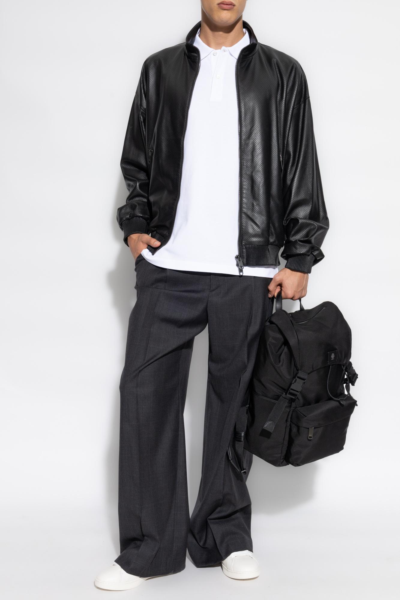 Bally Adrien Brody Leather Jacket in Black for Men | Lyst