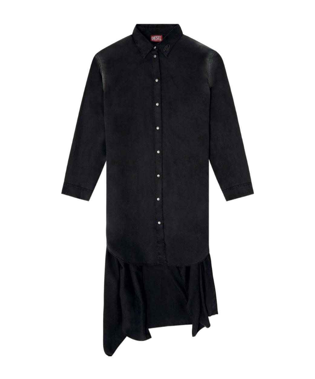 DIESEL Long Sleeve Dress in Black | Lyst