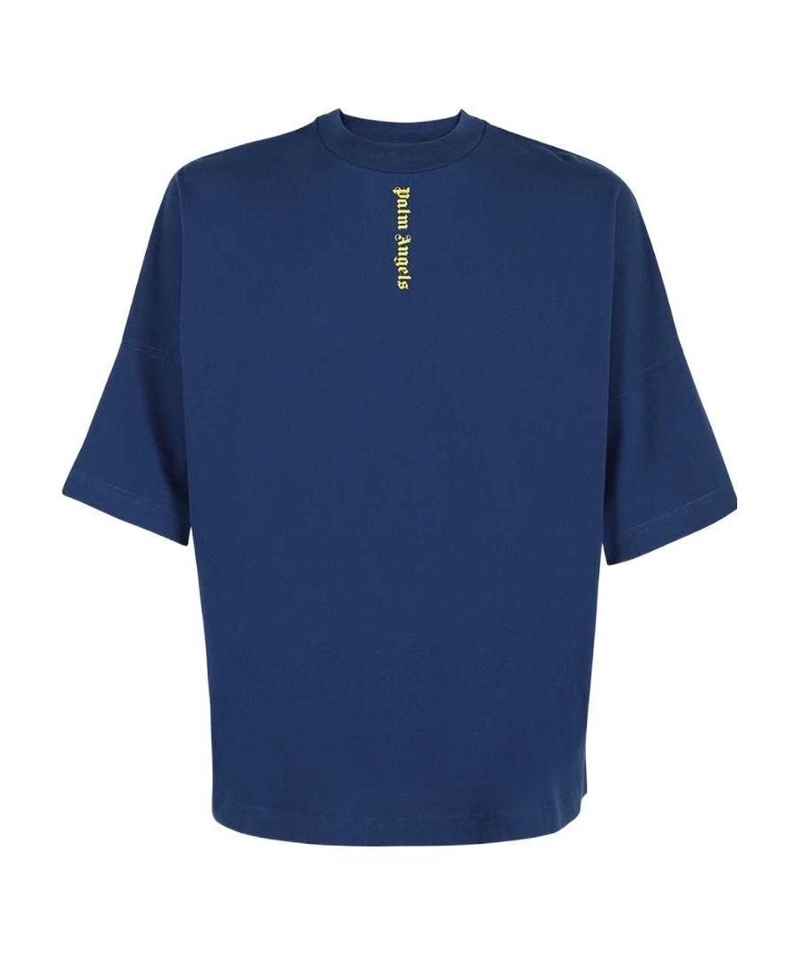 【正規品】Palm Angels NS LOGO OVER T-shirt Palm Angels Ns Logo Over Tee in Blue for Men | Lyst
