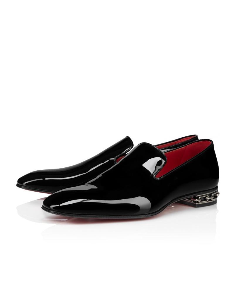 Christian Louboutin Black Patent Leather Dandy Atlas with Signature Red Soles CHRISTIAN LOUBOUTIN-Dandy Atlas W Loafers in Patent leather  main image 3