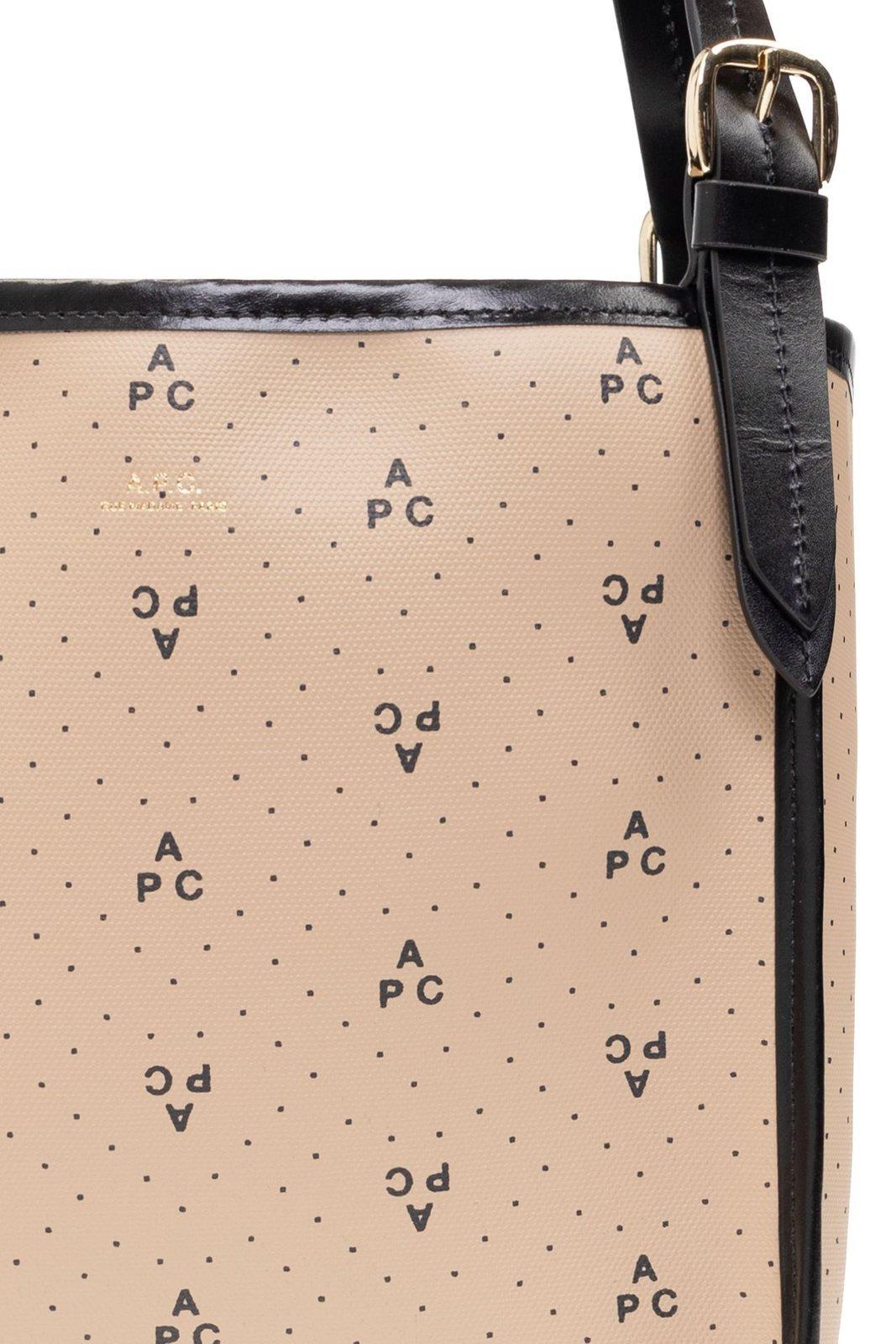 A.P.C. Small Poppy Tote Bag in Natural | Lyst