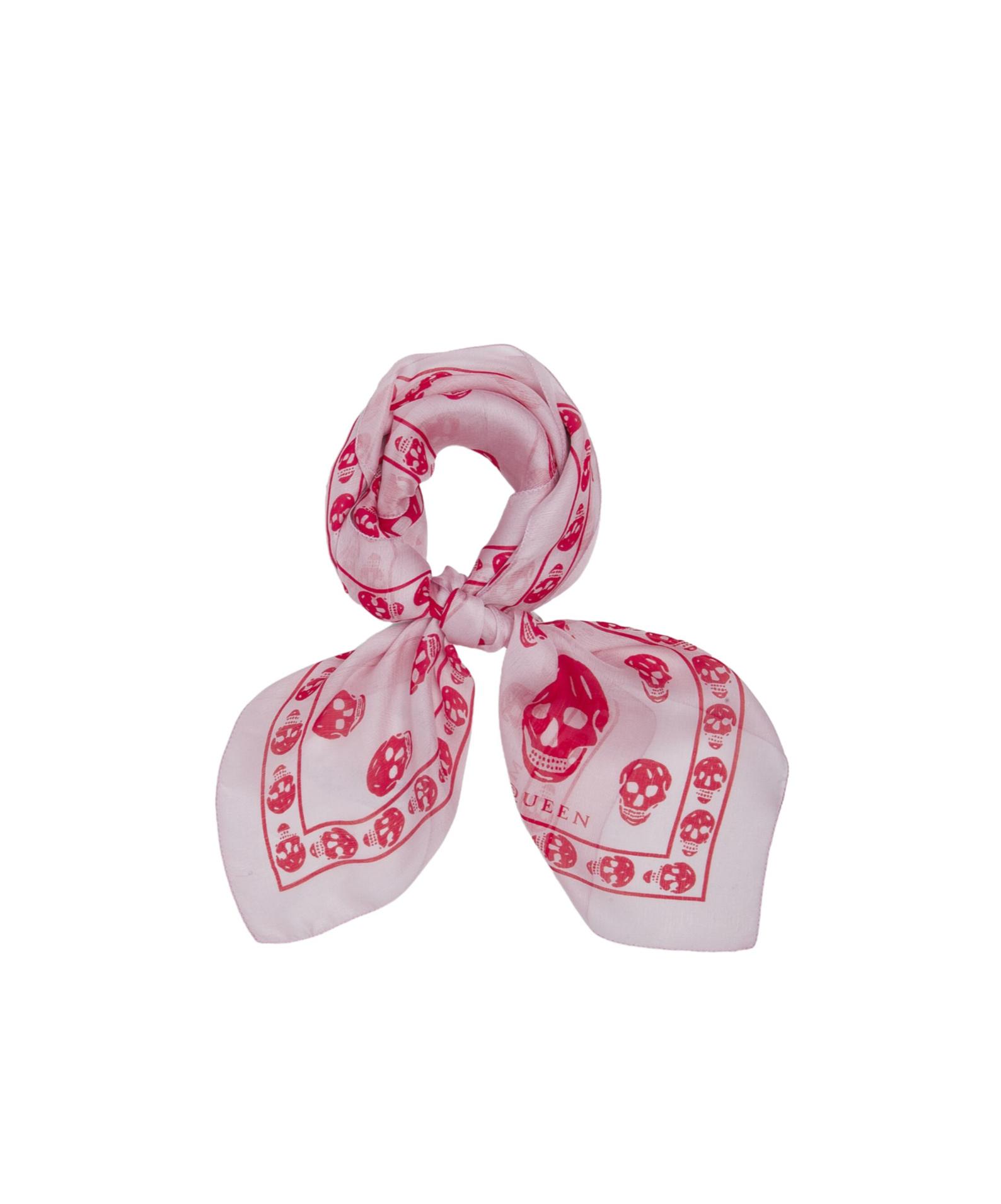 スカーフ Fo Sailor Tattoo Scarf - Alexander McQueen - Silk - Pink Women's Sailor Tattoo Foulard in Pink | McQueen US