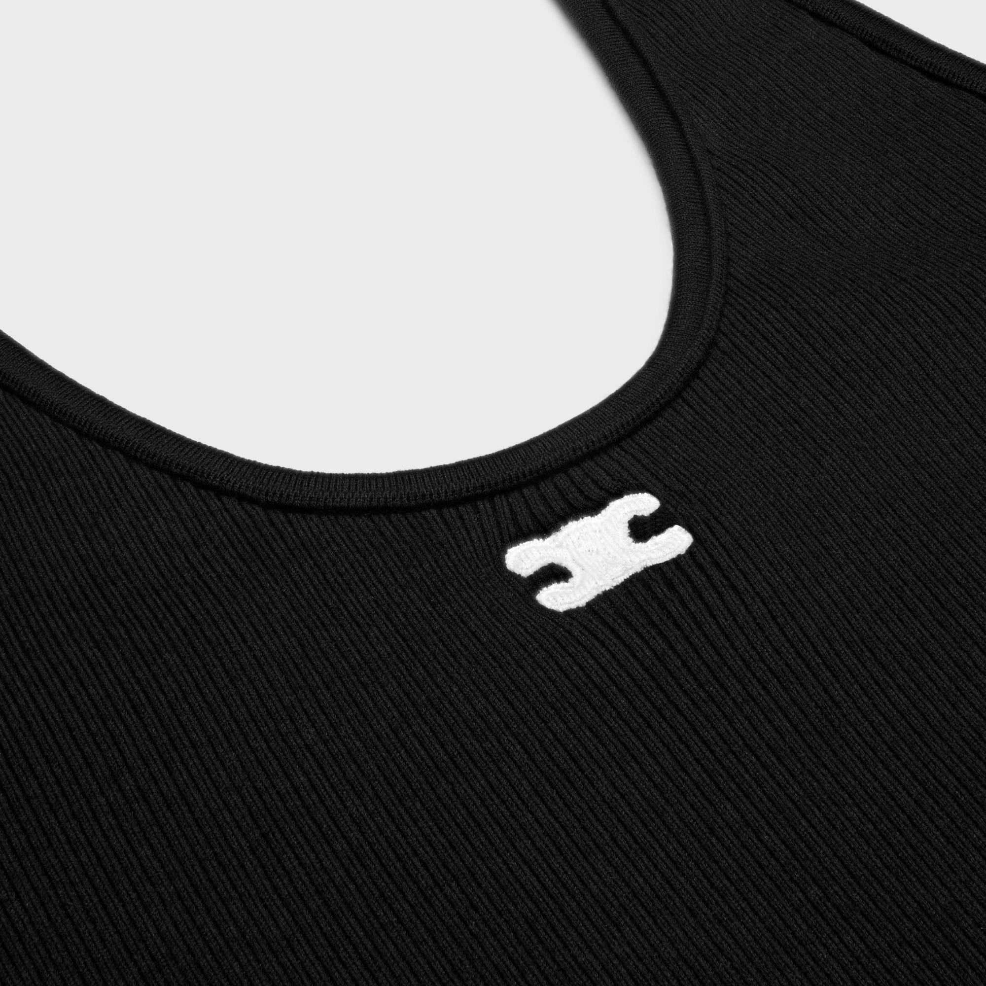 Celine Triomphe Bra in Black | Lyst