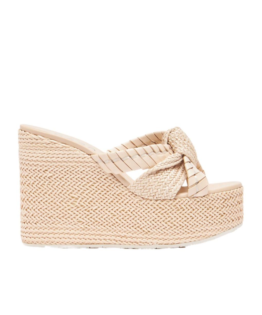 サンダル・ミュール Casadei Wedge Sandals Casadei Leather Wedge Sandals | ShopSimon