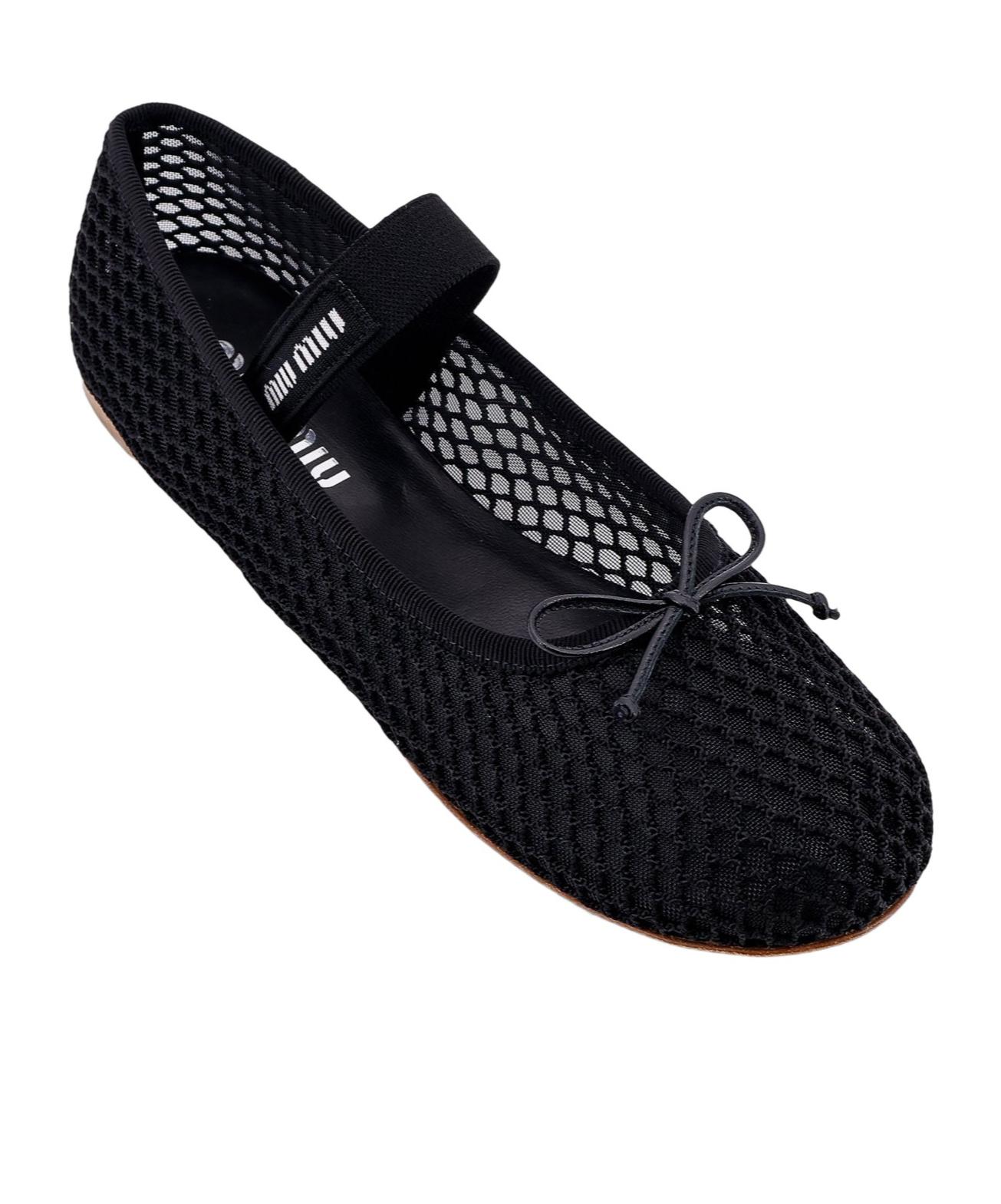 フラットシューズ MIU MIU Mesh ballerinas Nero MIU MIU - Women Mesh Ballerina Flats – Atelier New York