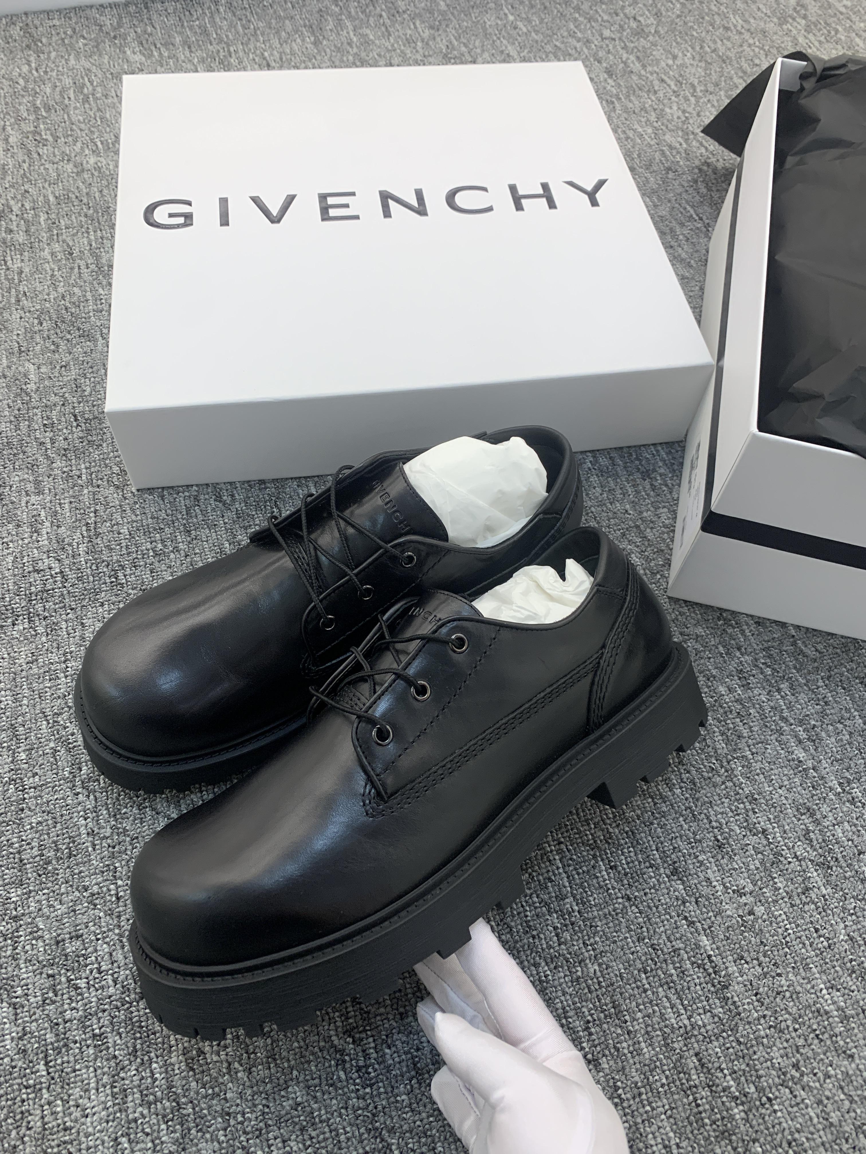 GIVENCHY ストームダービー Givenchy - Storm Leather Derby Shoes