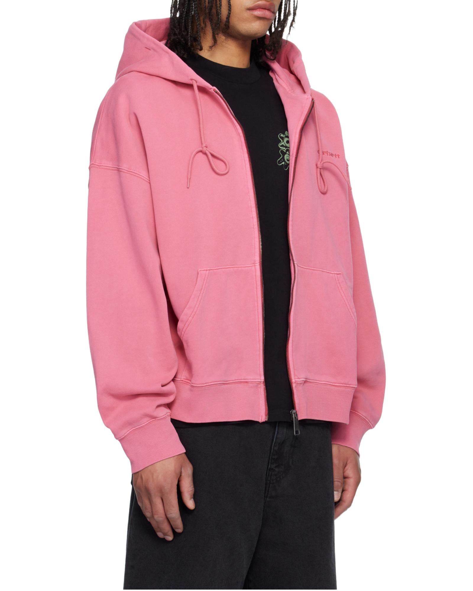Carhartt Zip-Up Hooded Jacket in Pink for Men | Lyst
