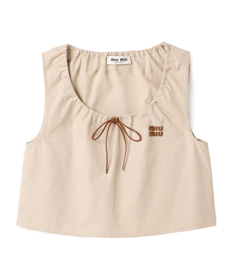 Miu Miu Sleeveless and tank tops for Women | Online Sale up to 33