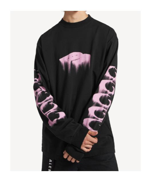 Balenciaga Wet Brush Medium-Fit Long-Sleeved T-Shirt in Black for
