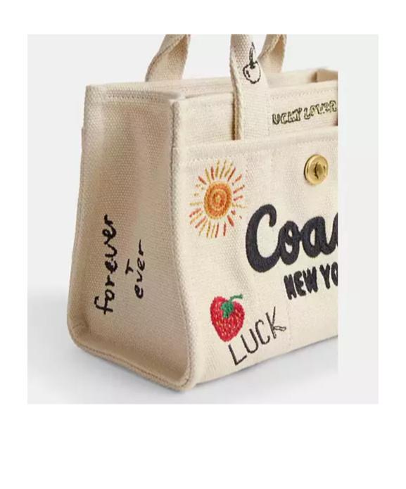 COACH Cargo Tote Bag 20 With Sketch Print in Natural | Lyst